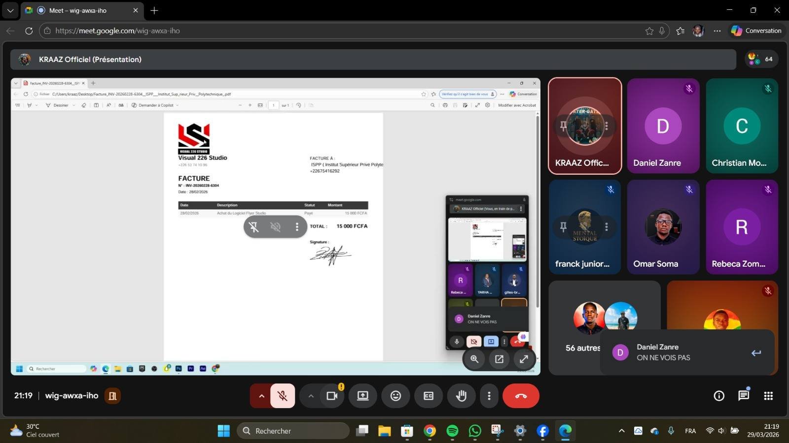 Photo de l'initiative Webinaire de MARS