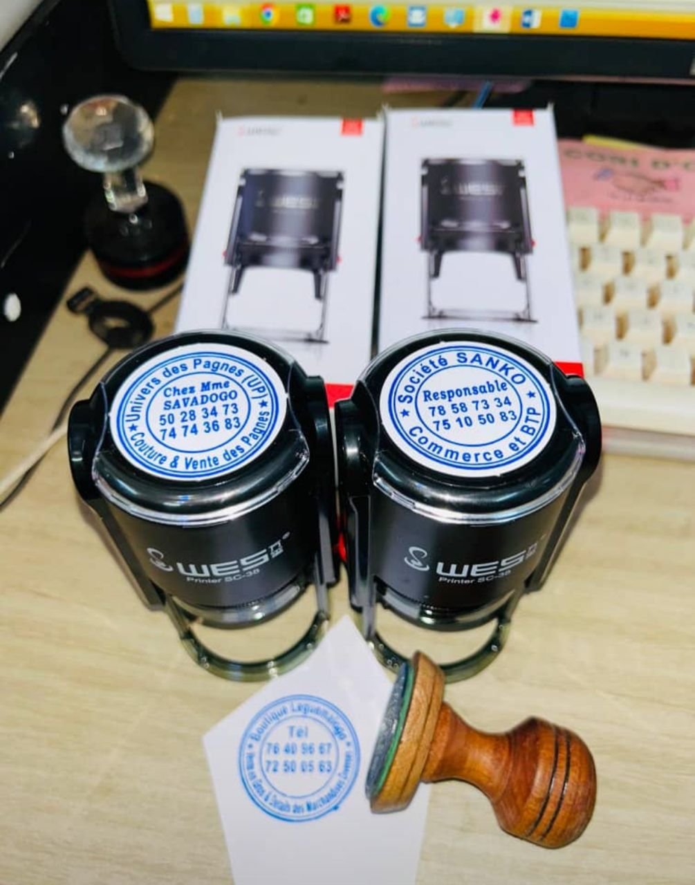 Cachets automatiques personnalisés