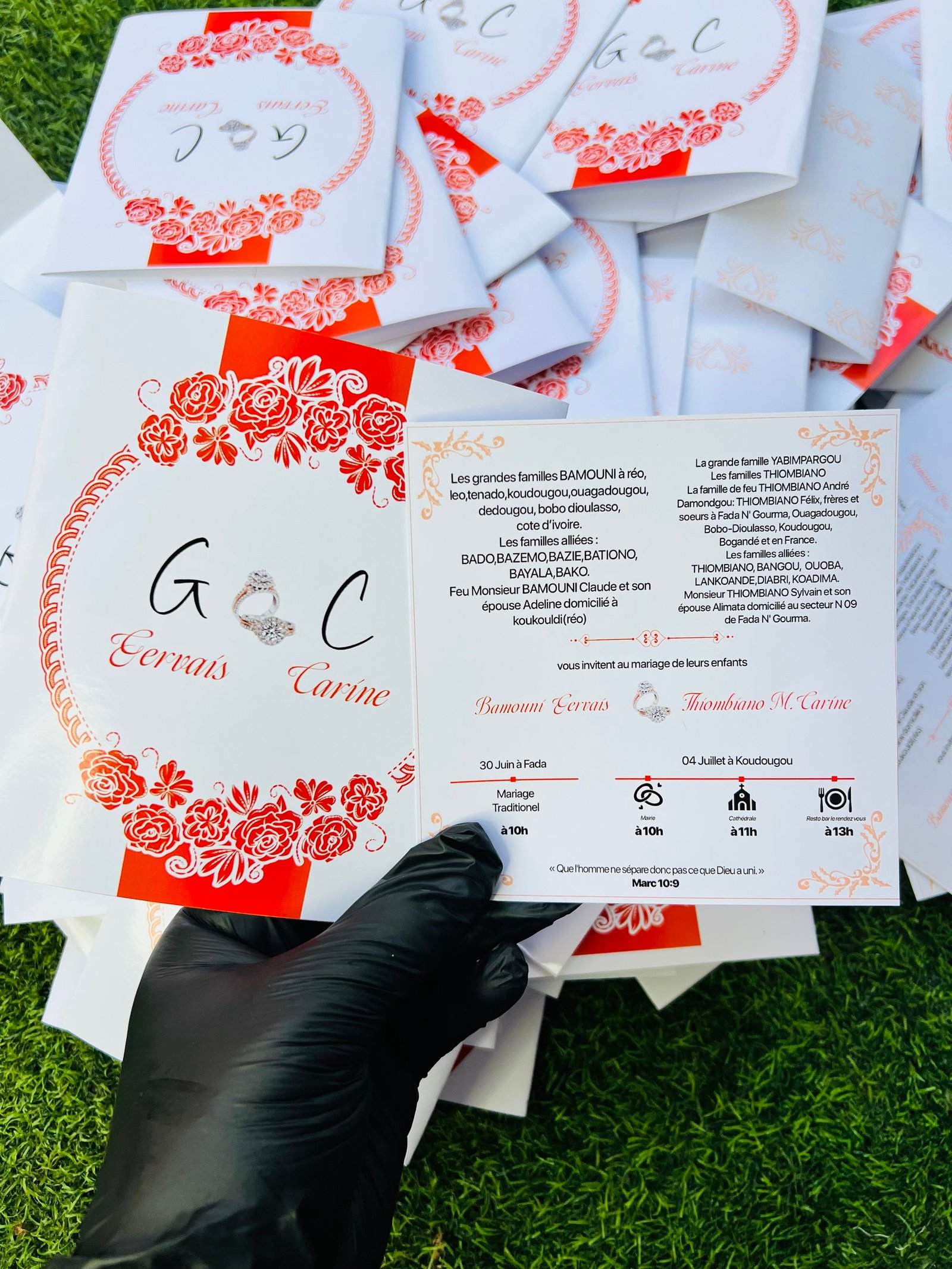 Conception des Cartes d’invitation personnalisées